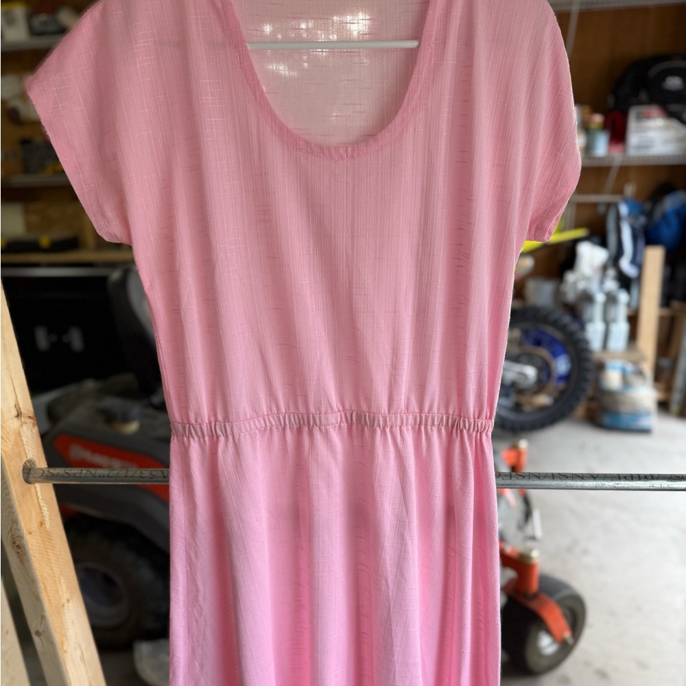 Pink Short Sleeve Dress